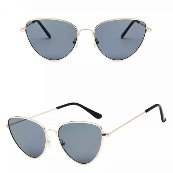 Accessories Cat Eye Sunglasses Gold Frame Black Lenses Poshmark